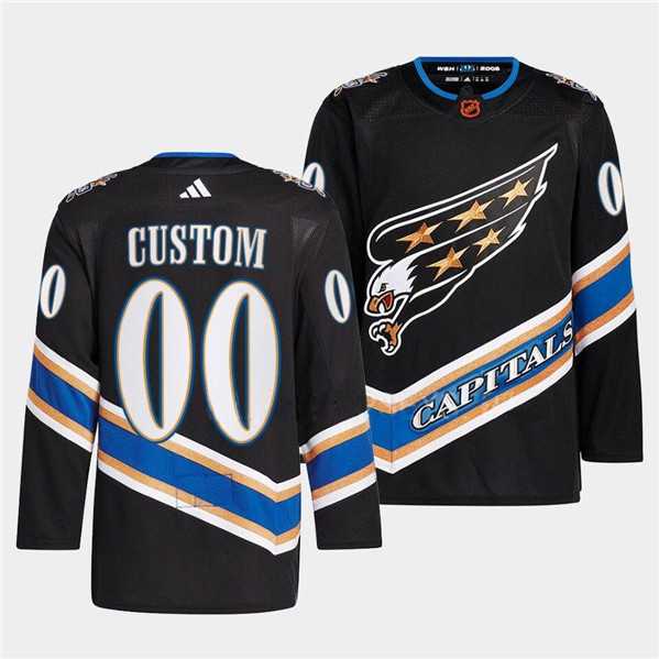 Men's Washington Capitals Custom Black 2022-23 Reverse Retro Stitched Jersey,We sell and wholesale Men's Washington Capitals Custom Black 2022-23 Reverse Retro Stitched Jersey on line form chian!